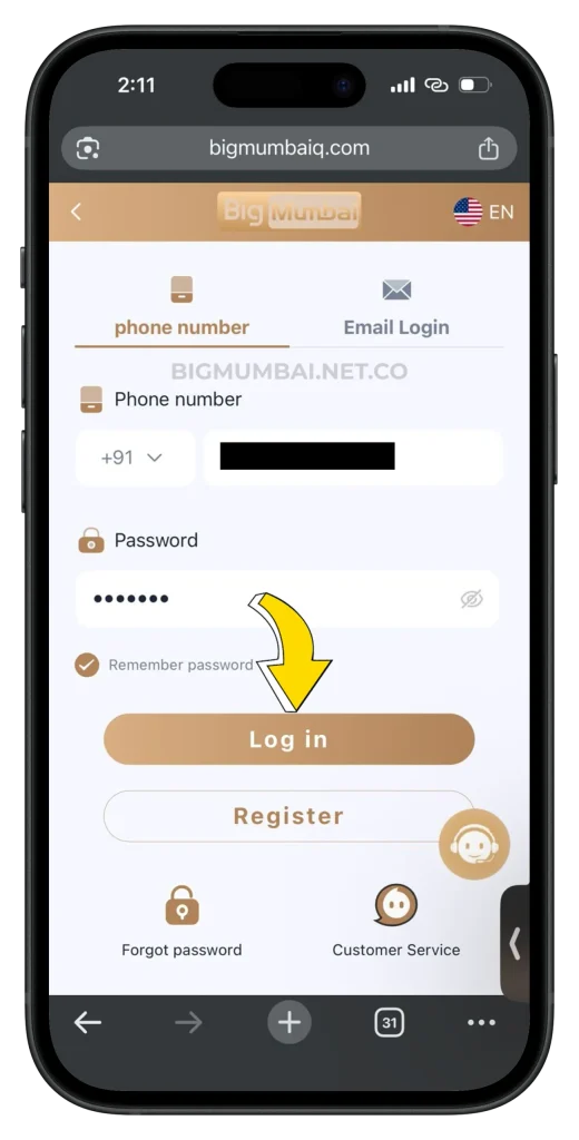 Big Mumbai Login